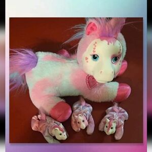 Unicorn Surprise  Mom With 3 Babies Just Play Pastel Plush Toy Stuffed Animal